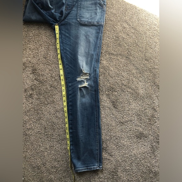 Madewell Skinny Overalls in Adrian Wash Blue Denim Size Small Distressed - Picture 13 of 16